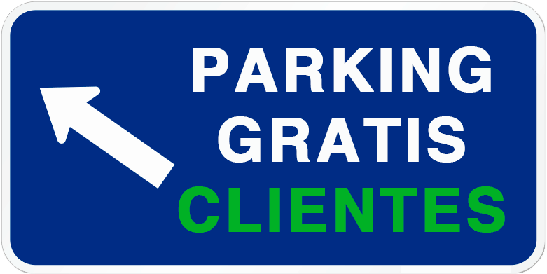 Todos nuestros clientes pueden disfrutar de parking gratuito